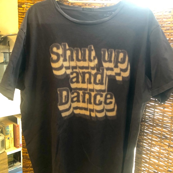 🤩🤘 *MOTHER* THE ROWDY TEE  “SHUT UP AND DANCE” BLK/WHITE XL! ❤️ - Picture 2 of 7
